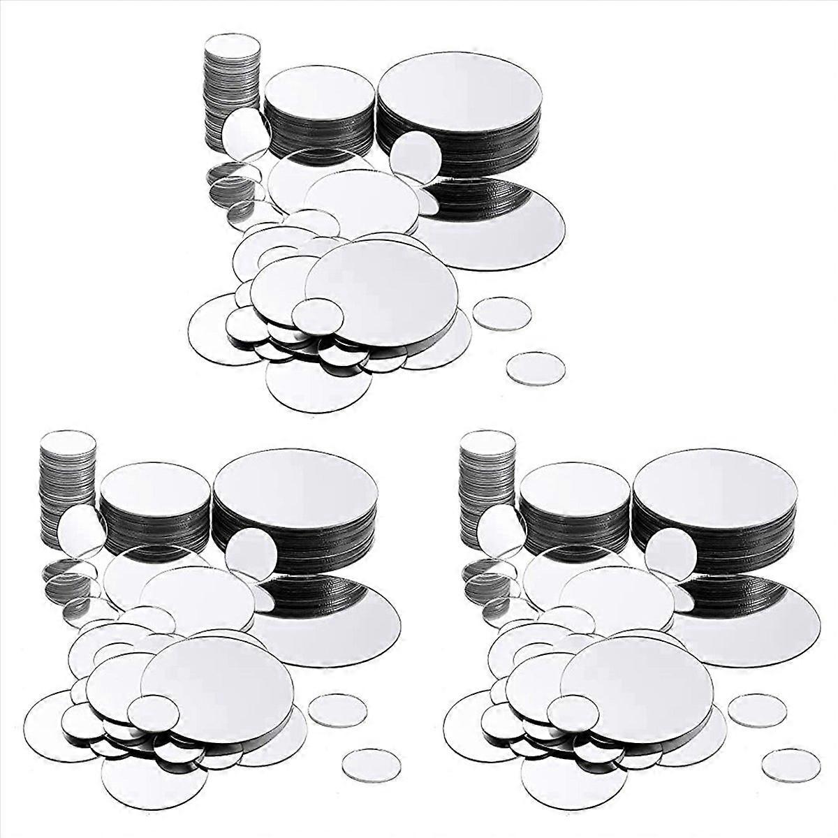 100 Pieces Mini Size Round Mirror Small Round Mirror Adhesive Mirror