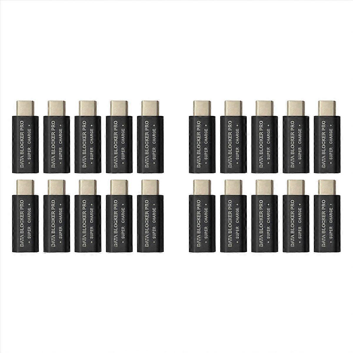 10 Stück USB Typ-C Datenblocker-Wechselanschluss zum Blockieren der Datensynchronisierung