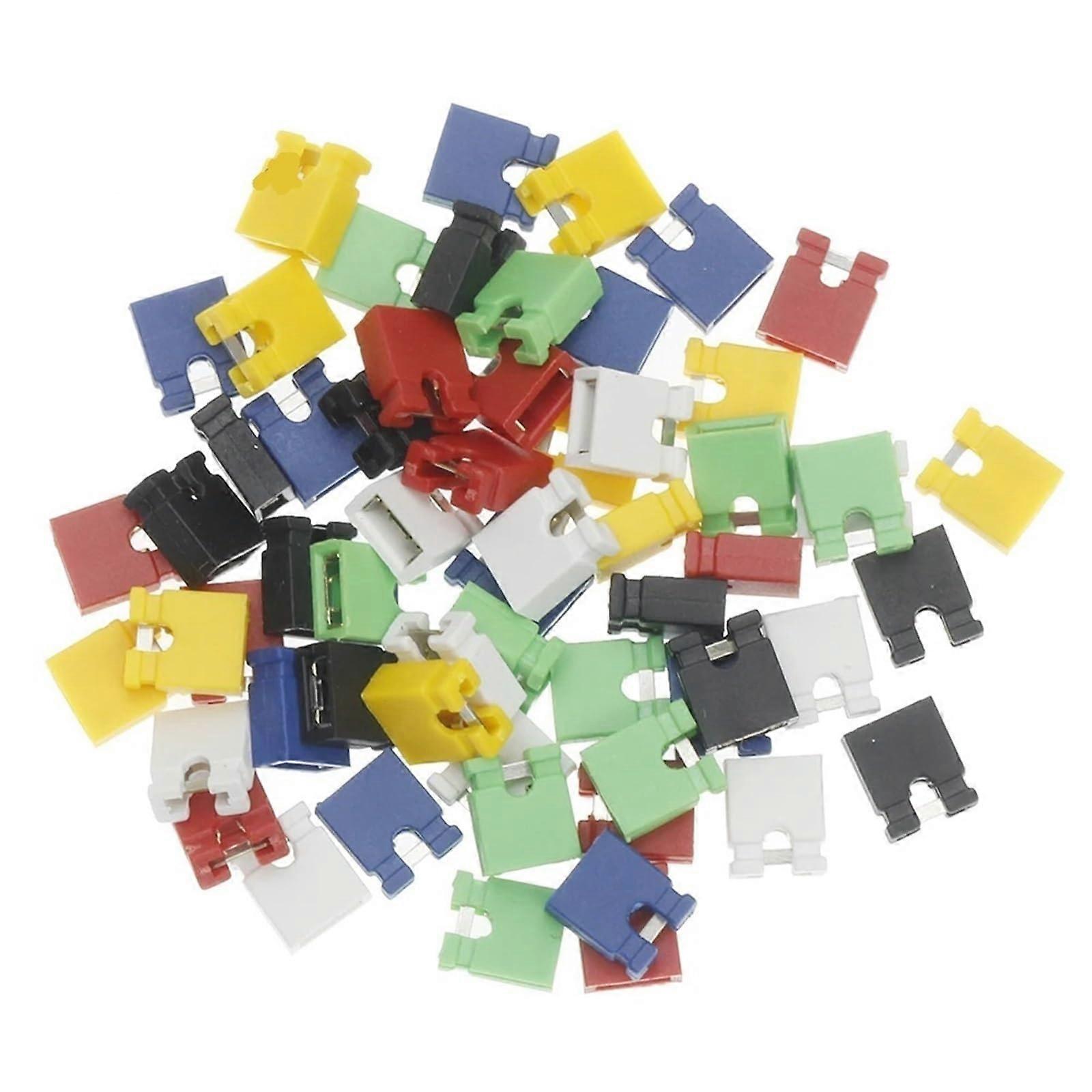 2.54mm Jumper Cap Pin Header Connector, 2.54 Pitch, Yellow, 10Pcs For Circuit Board