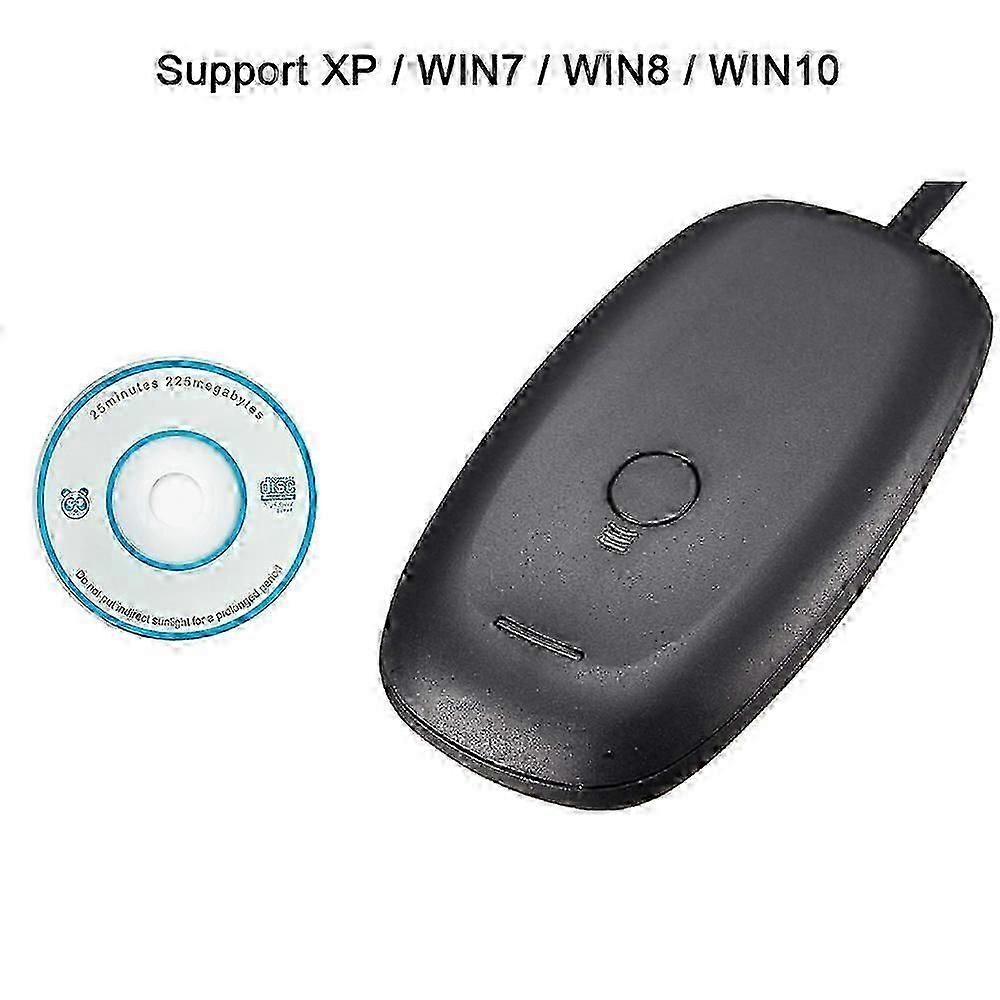 Xbox360 Controller Receiver Wireless Controller To Pc Adapterwireless Gaming Receiver For Windows-black-