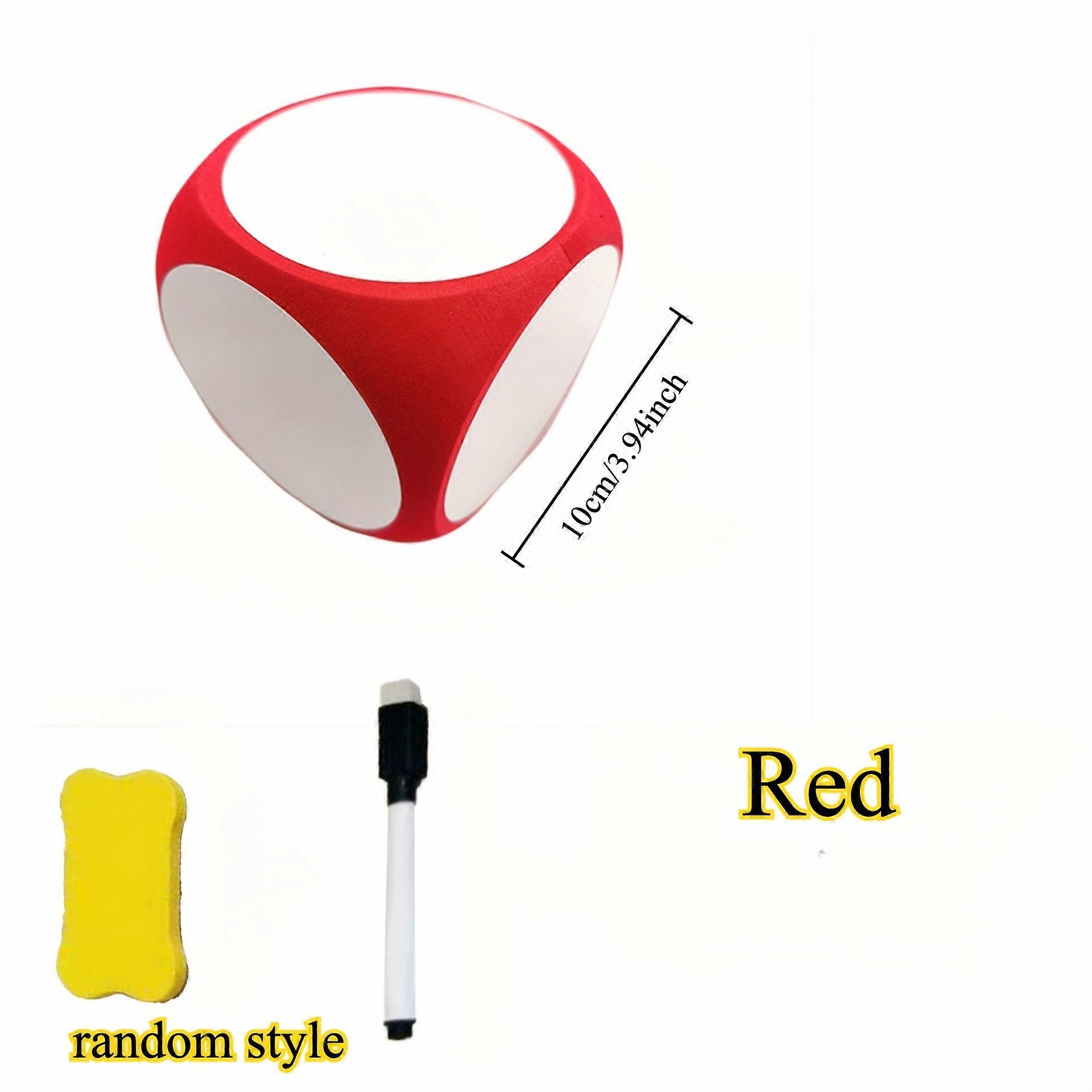 Whiteboard Dice Set, Reusable and Erasable Fun Classroom Props - Suitable for Developing Math and English Skills