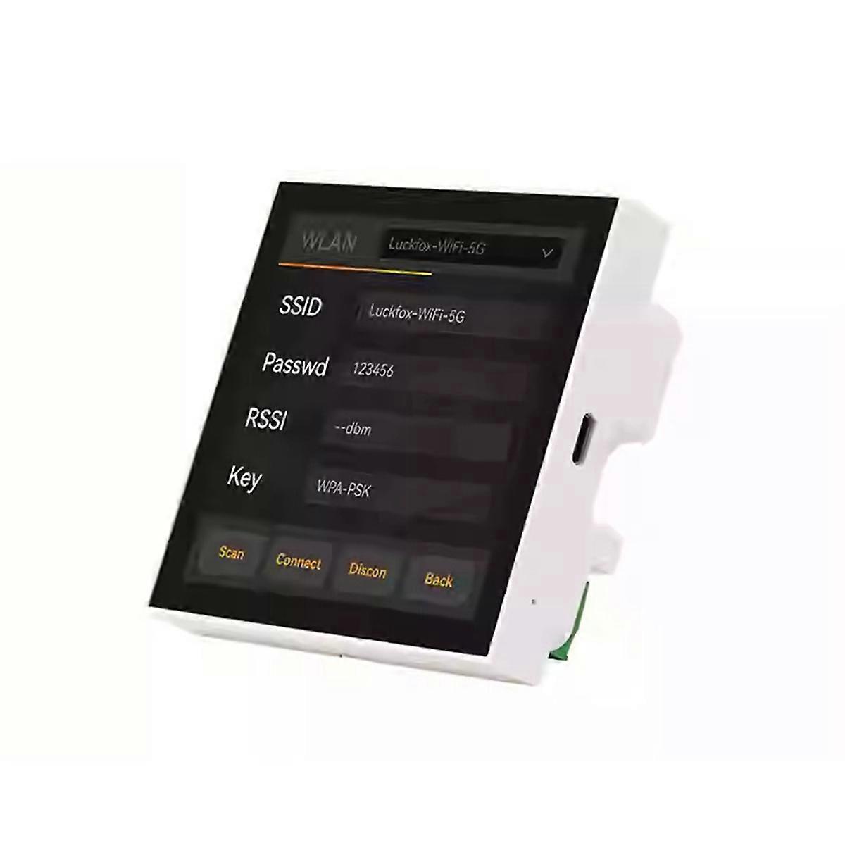 4 Inch Smart Scene Wall Switch 86-Type Touch Screen Center Control Panel RV1106G2 0.5TOPS with WIFI Bluetooth
