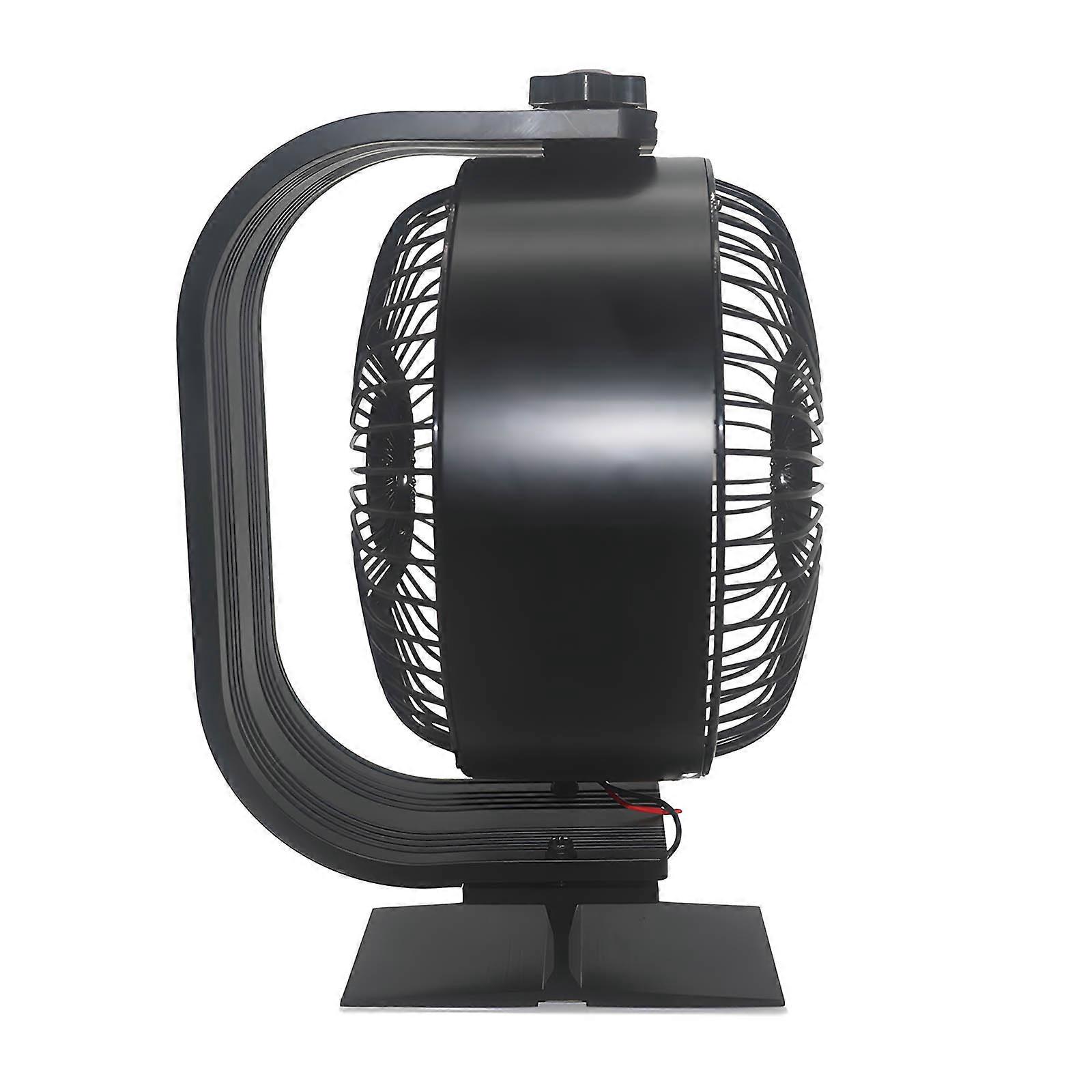 4 Blade Thermal Powered Fireplaces Fan With Adjustment 360 Airflows Direction 35dB Quiet Operation Heat Resistant Multicolor