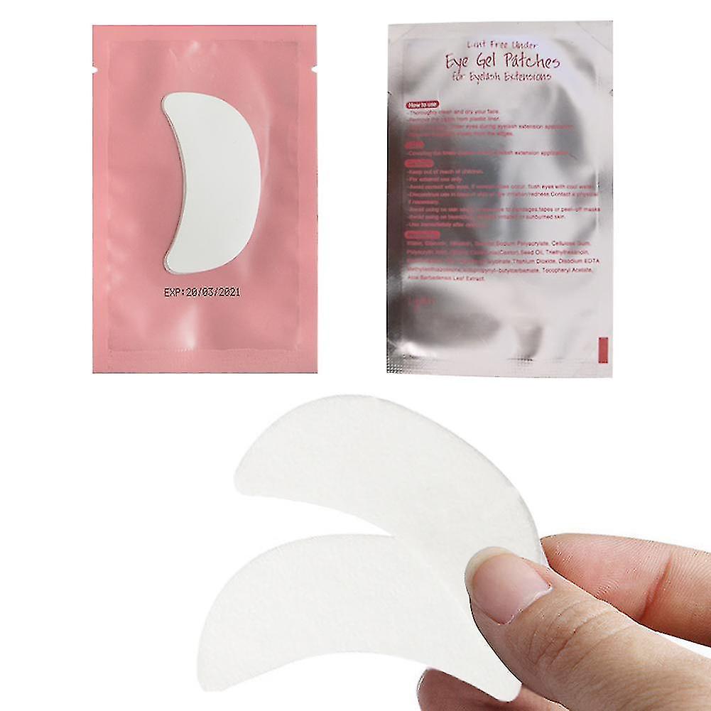Eye Primer 100pcs Eyelashes Under Eye Patches For Eyelash Extension Lint Free Grafted Eye Pads Patch Pink