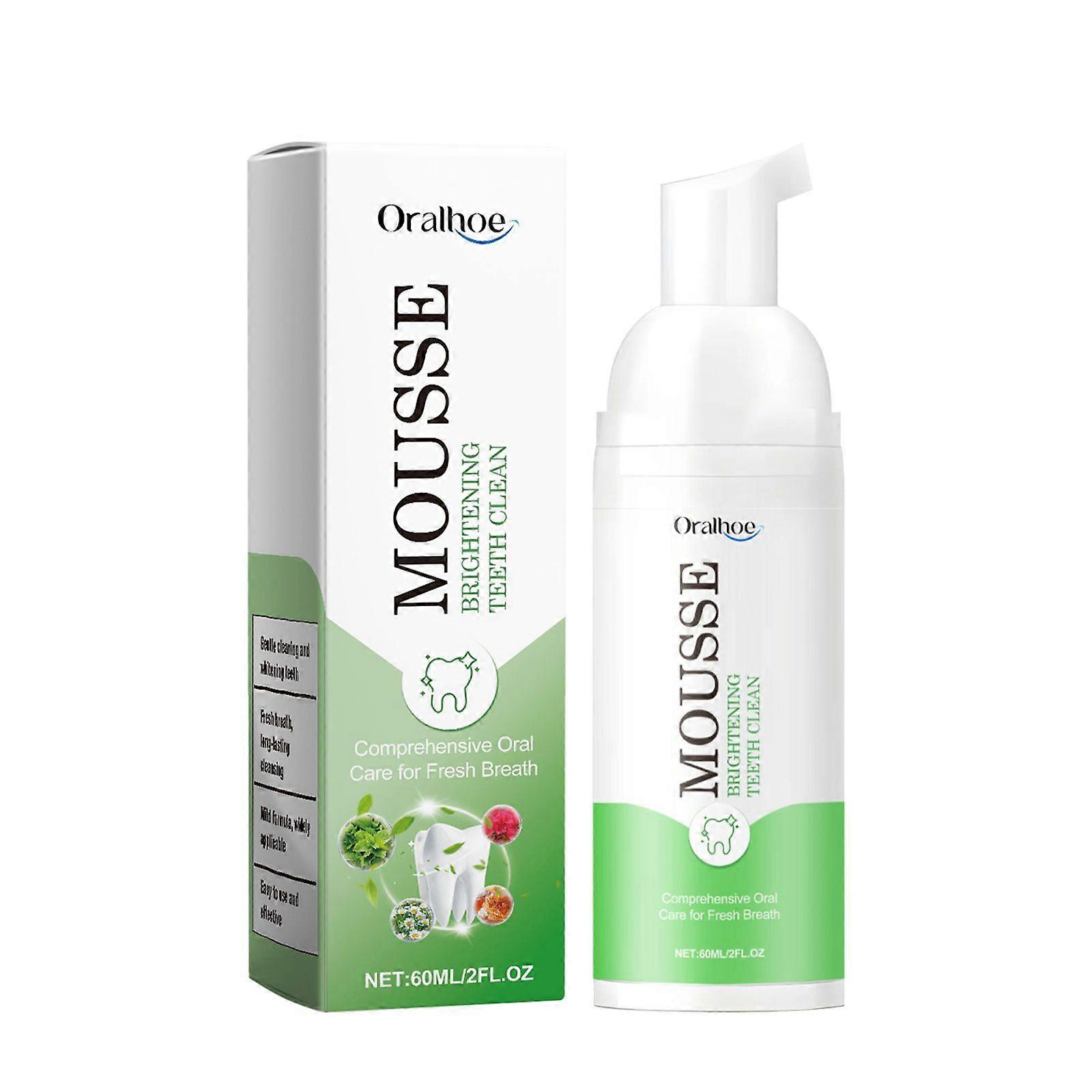 Tooth Cleaning Mousse Contains Mint Extract, Garlic Extract, Propolis Extract