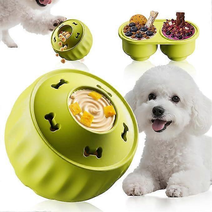 Frozen Dog Treat Toy to Keep Them Busy, Cognitive Dog Enrichment Toys for Brain Stimulation, Long Lasting Interactive Toys to Reduce Boredom & Anxiety