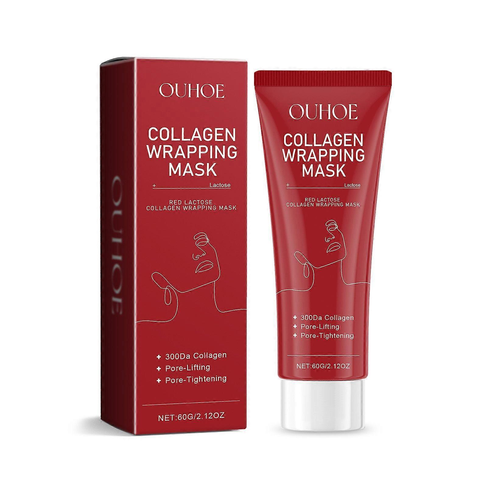 Ouhoe Red Lactose Collagen Tearing Mask Moisture Replenishment Soft And Firm Skin Moisturizing Mask