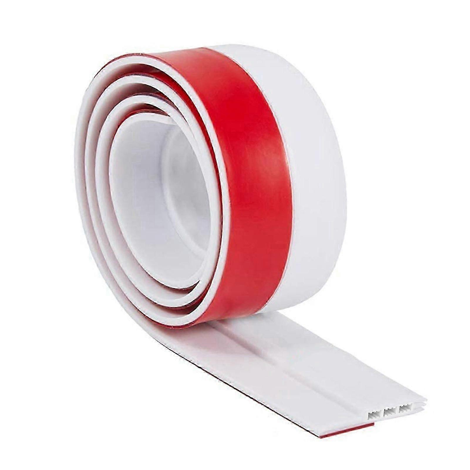 2Pcs 1M Door Bottom Sealing Strip Adhesive TPE Under-Door Sweep Weather Stripping Light Noise Dust Blocking Windproof Door