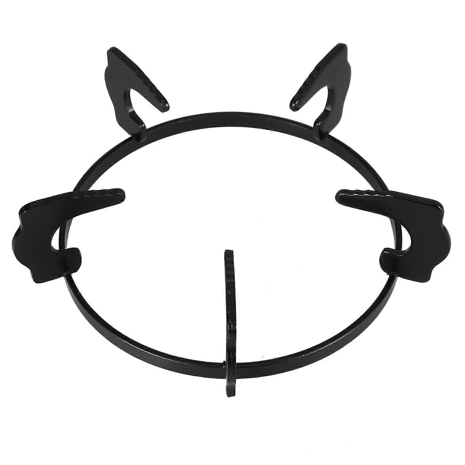 Cast Iron Wok Holder For Gas Stove Cooktop, Rectangular Riser, Space Saving Design, Wok Pan Support, Easy Installation