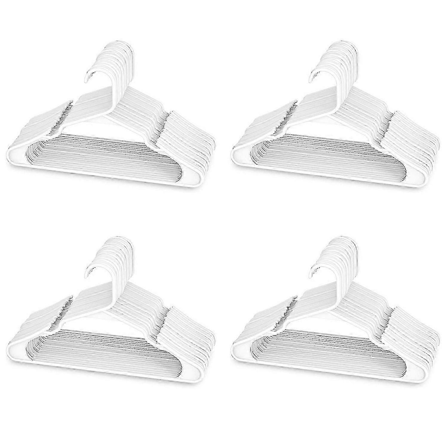 Plastic Hangers,Perfect for Everyday Standard Use(White, 20 Pack)