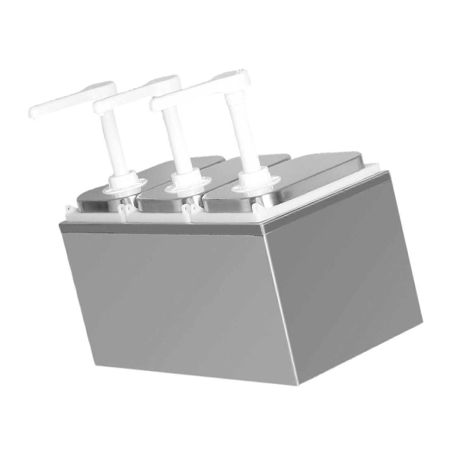 Large Capacity Stainless Steels Sauce Dispenser Bottle Hand Press Mechanism Ketchup Container Efficient Liquid Control Multicolor