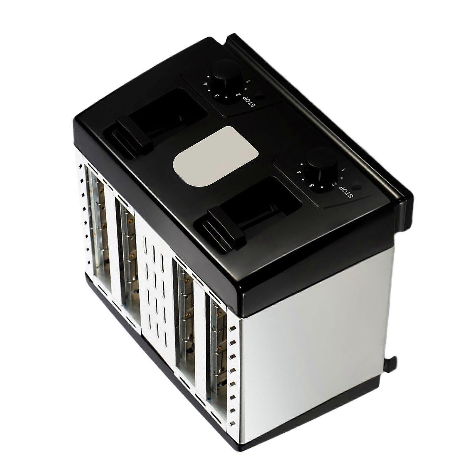 High Capacity Breakfast Toaster 4 Slices Simultaneous Cooking Toast Bread Maker Energy Saving Breakfast Appliance Multicolor