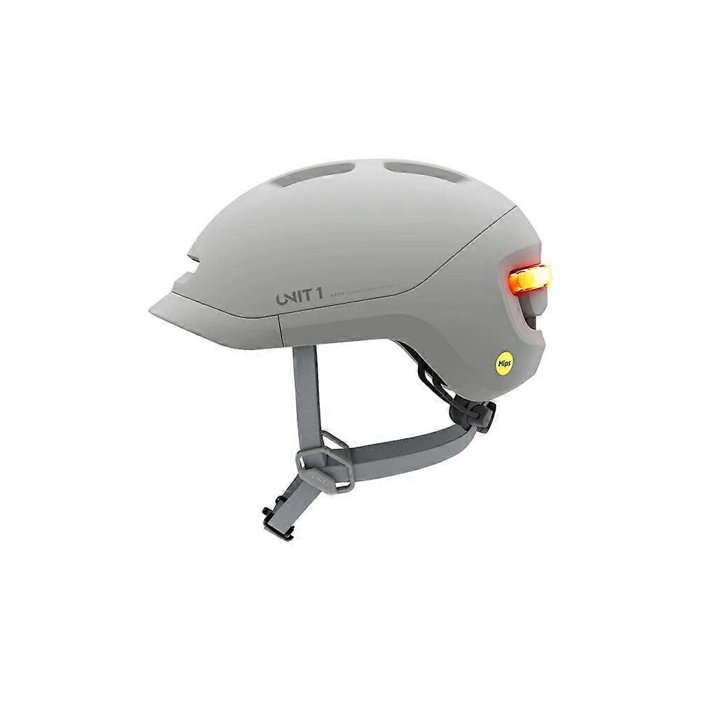 Unit 1 - NEON-MIPS-M-SGRY-V1 - MIPS bicycle helmet with smart features - light grey - size M