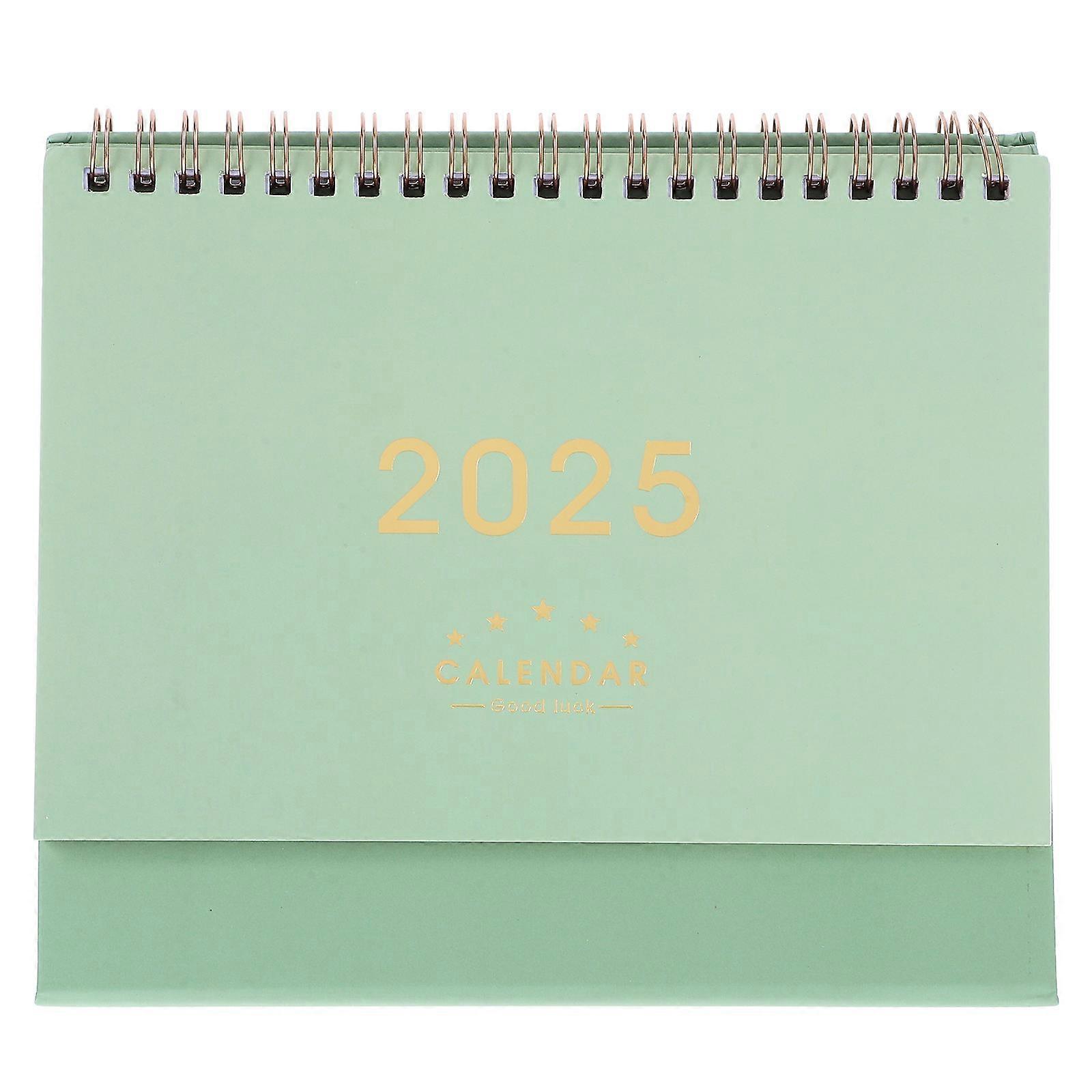 Tai Li Desk Calendar for Home Use Standing Flip 2024-2025 Table Calendar