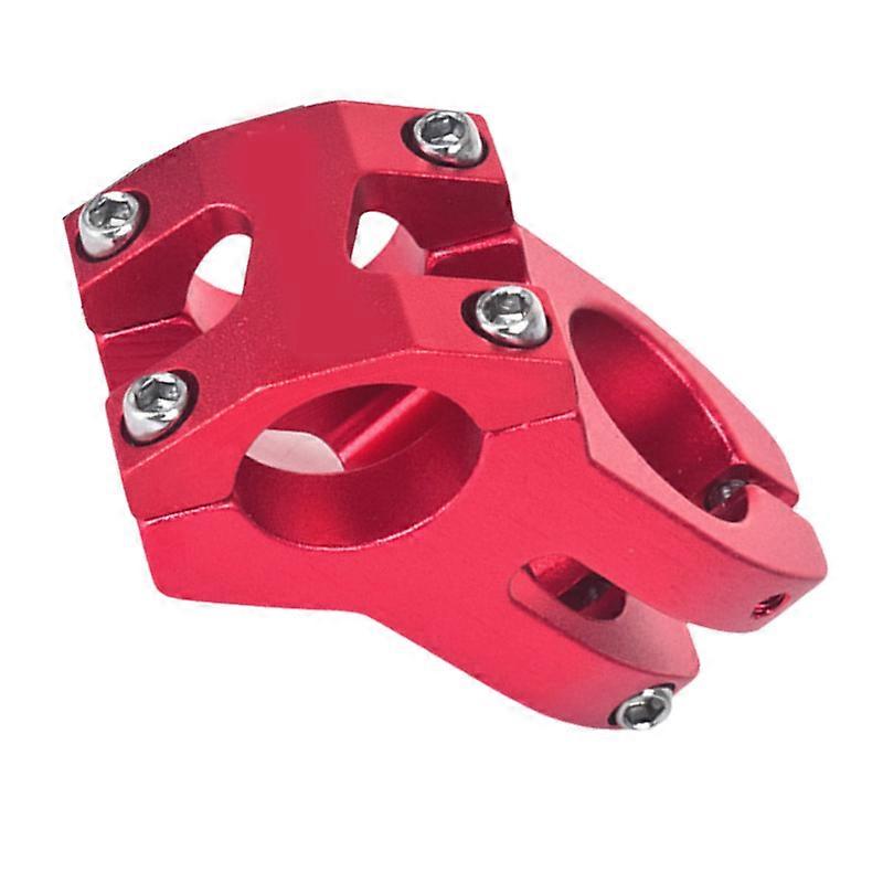 Ergonomic Short Cycle Handlebars Stem Aluminum Mixture 25.4mm Consistent Multiple Bicycles  Red