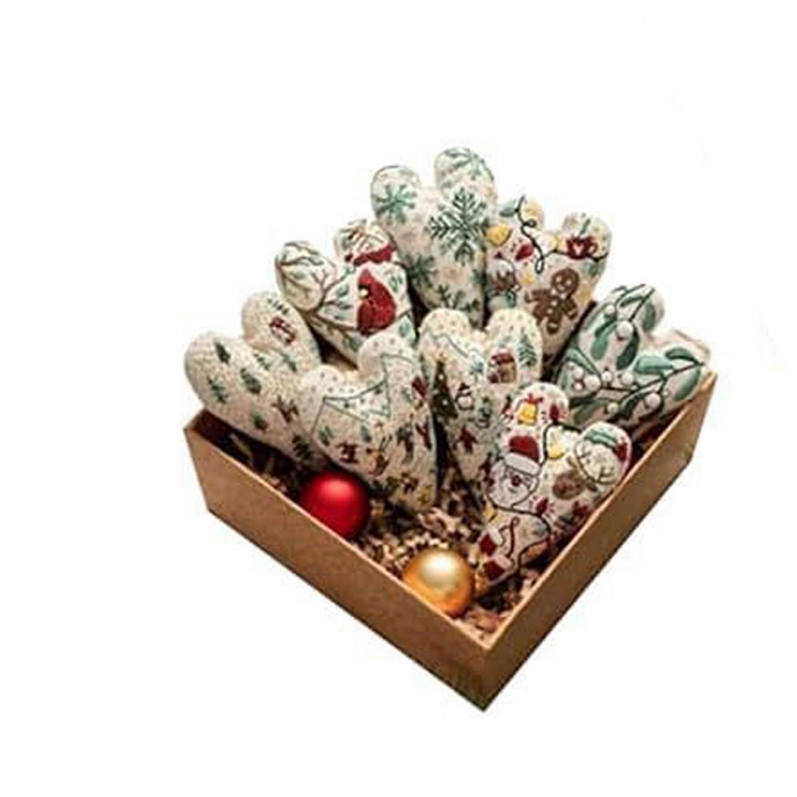 Christmas Embroidery Starter Set Includes Heart Pattern Cloth Color Thread Needle Step By Step Instructions Multicolor