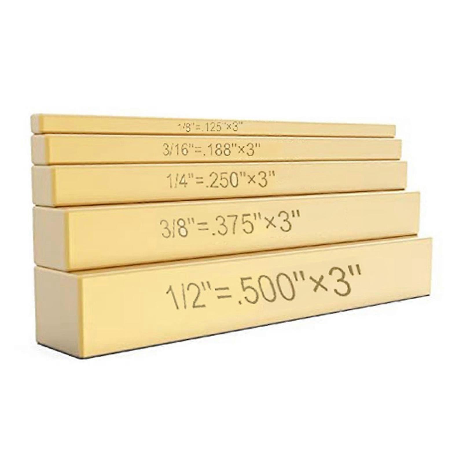 Accurate Table Saw Accessory Metal Height Gauge Set Metal Height Block 5 Bar Suitable for Precise Cutter Adjustments Multicolor