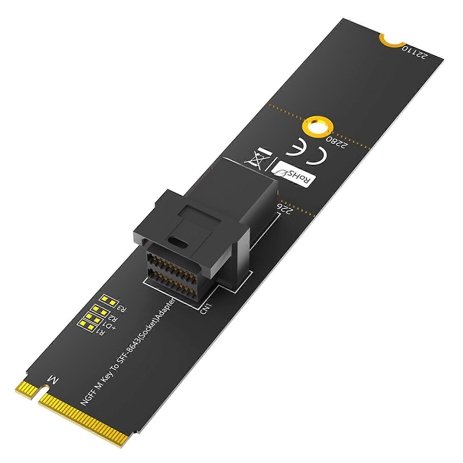 M.2 M Key to SFF8643 SSDs Expansion Card 36Pin Connector for Mainboard Replace SSDs 750 M.2 Adapter SFF-8643 NVME SSDs Multicolor