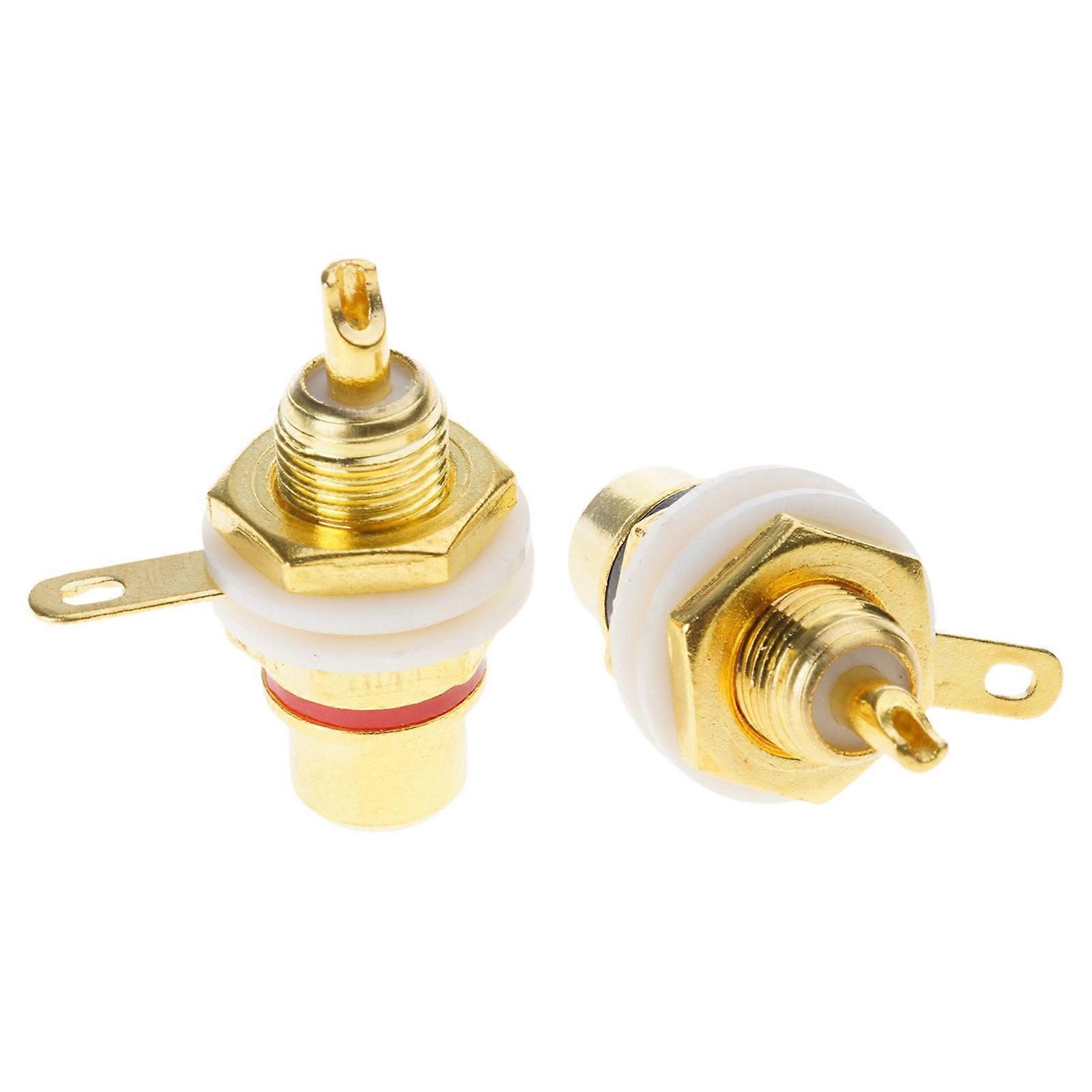 2 Pack  Gold  sound Connectors sound Connectors with Metal Construction for Enhancing Sound Quality Multicolor