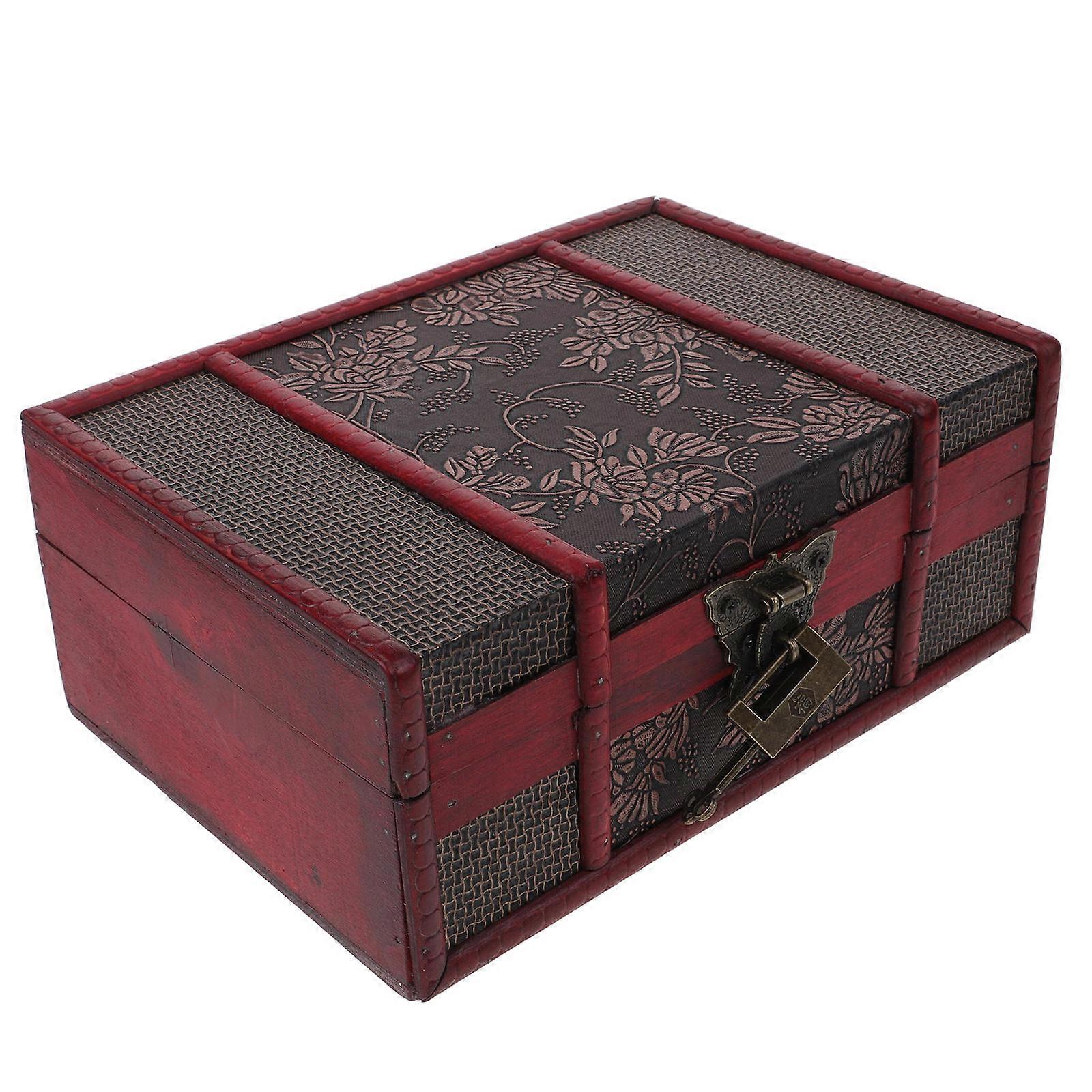 Decorative Book Box Wooden Container for Versatile Storage Use
