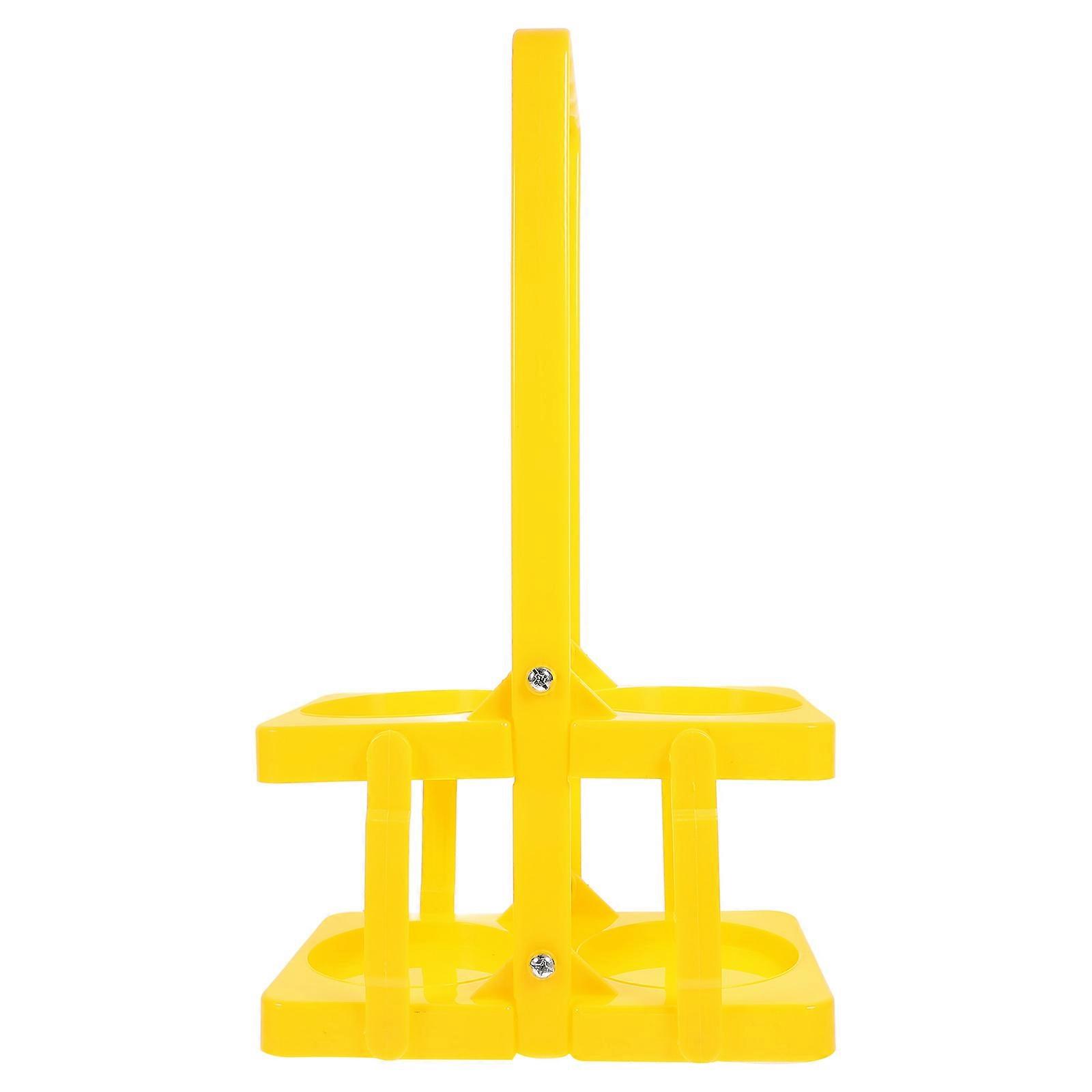 Portable Beer Carrier Foldable Bottle Rack with Handle for Storage