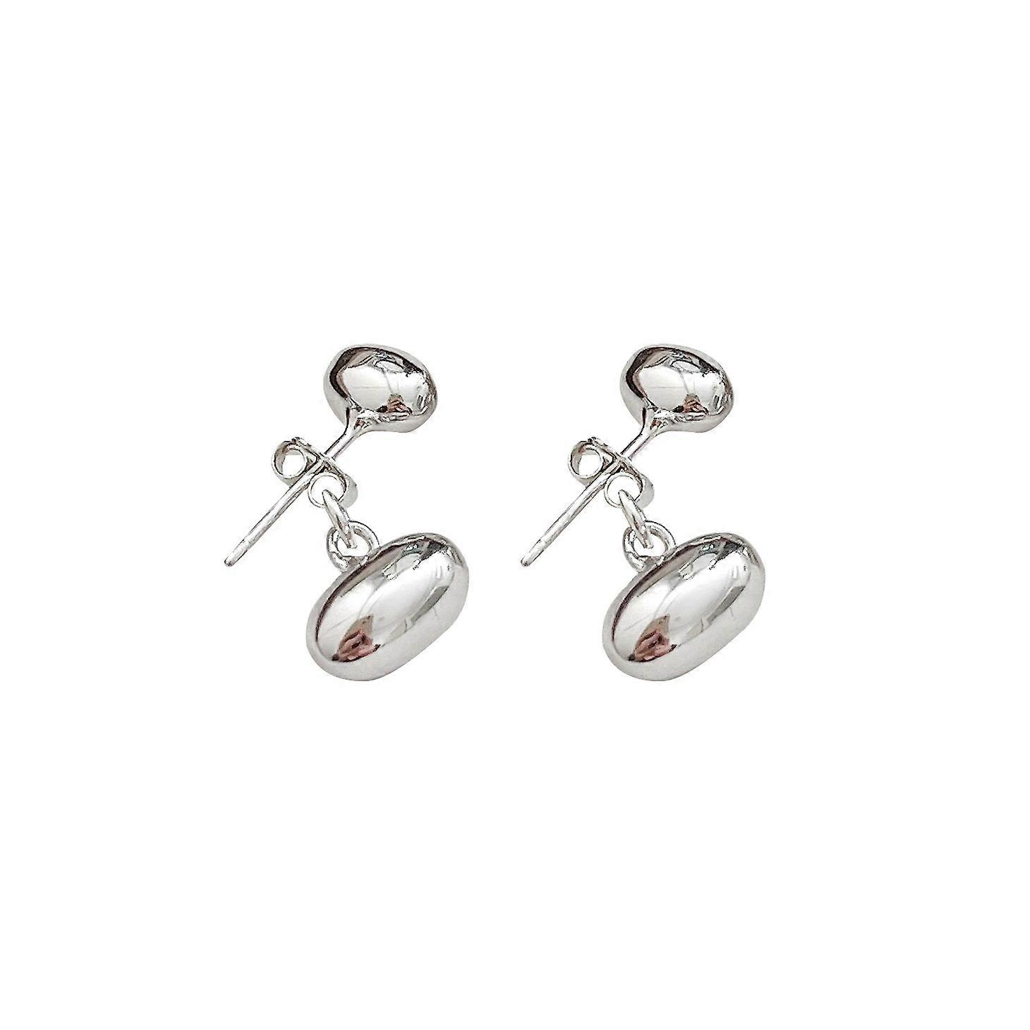 S925 Sterling Silver Bean Nut Stud Earrings