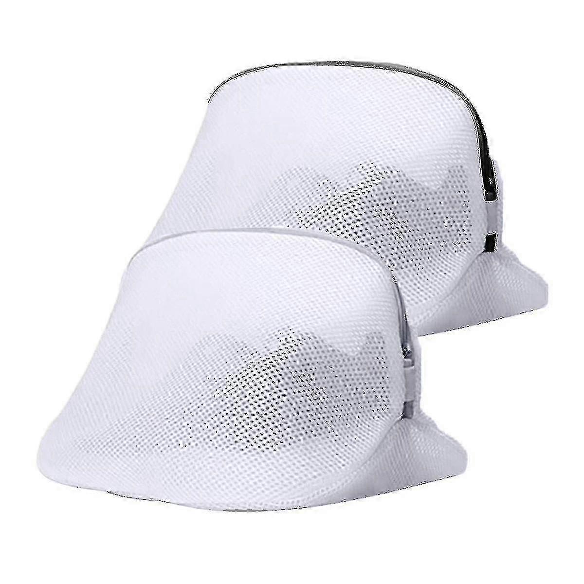 2pcs Washing Machine Shoe Bag, Mesh Laundry Net for Sneakers & Underwear
