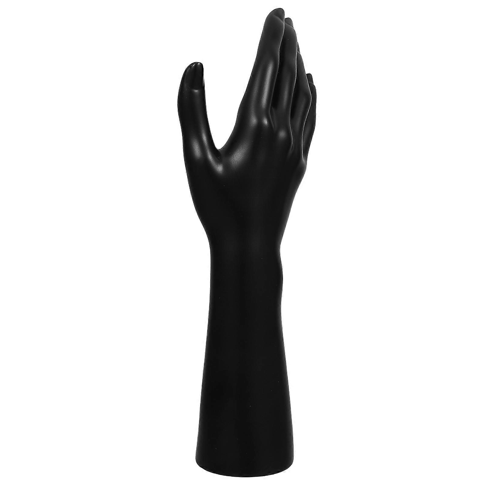 Hand Mannequin Jewelry Display Stand for Rings Bracelets Black PVC