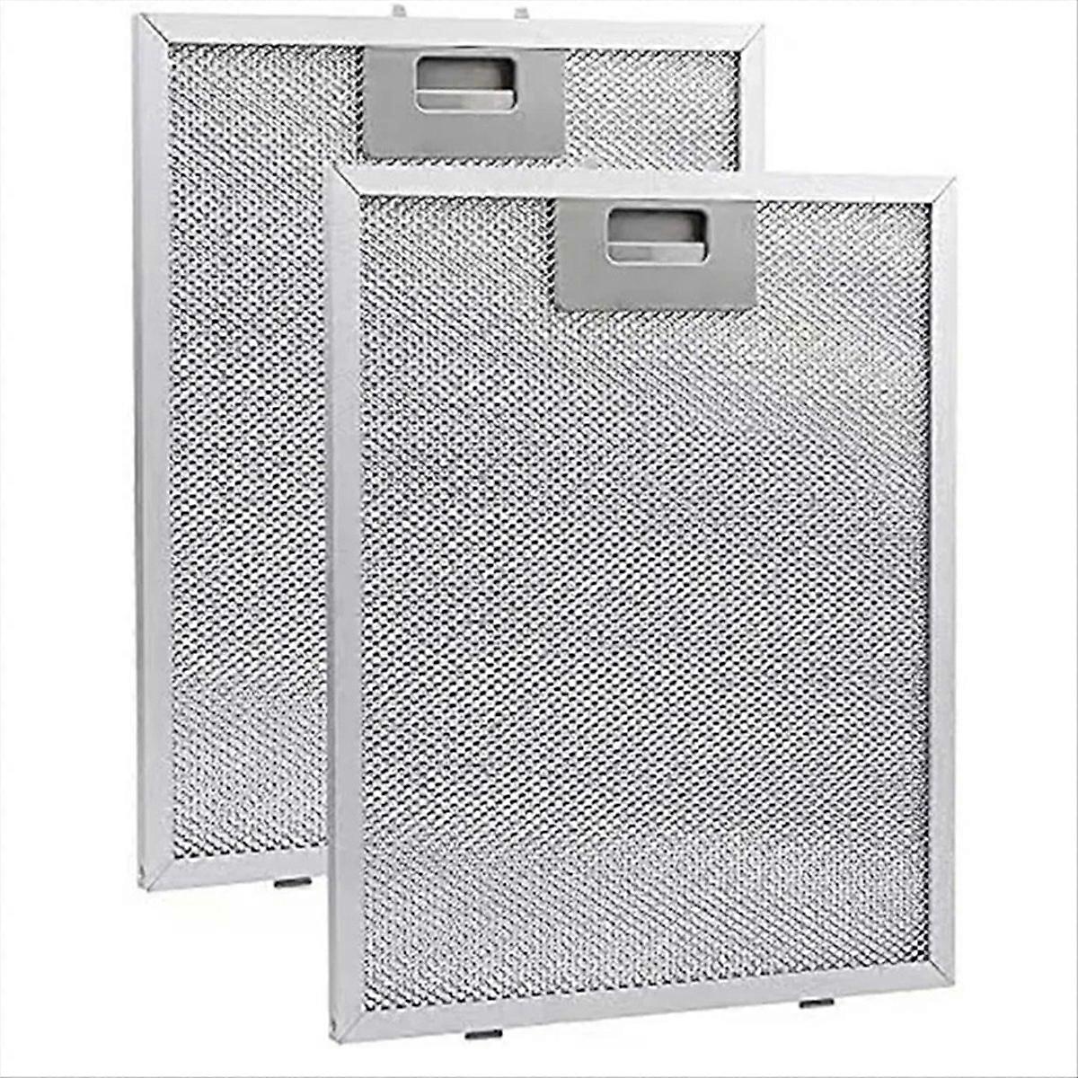 2PCS Cooker Hood Filters Metal Mesh Extractor Vent Filter