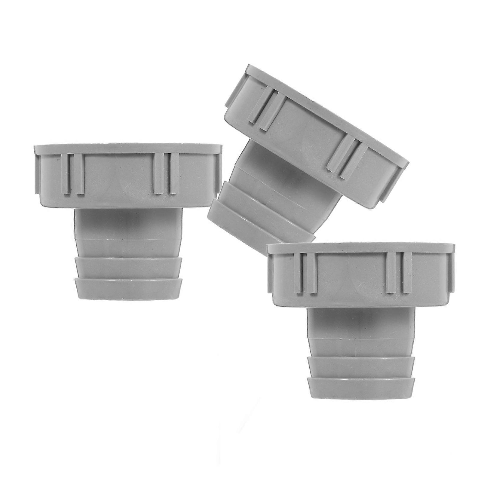 Sink Overflow Connector Adapter for Sink Drain Use 3Pcs Grey PP Material