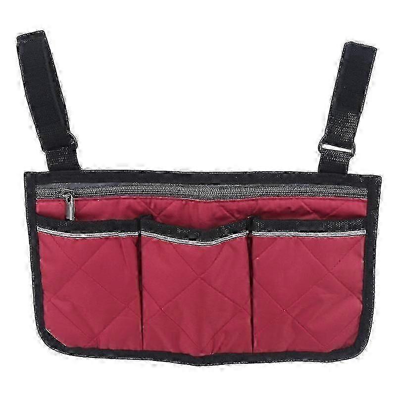 Electric Wheelchair Armrest Bag with Pockets for Universal Scooter