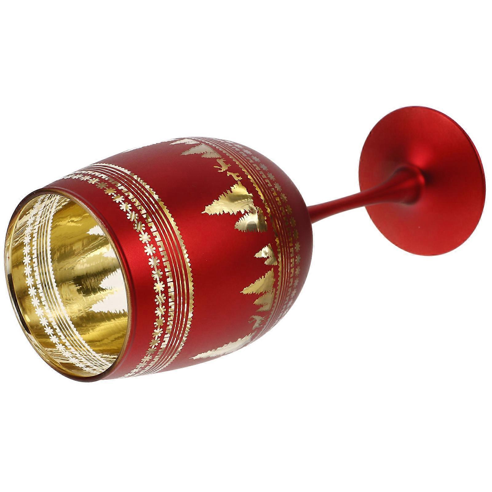 Red Wine Glass Holiday Stemmed Goblets for Home Use