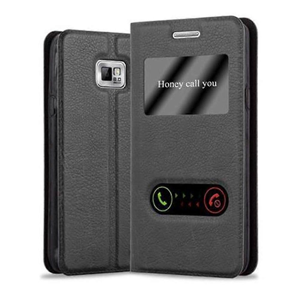 Coque Samsung Galaxy S2 / S2 PLUS - avec 2 fenêtres de visualisation