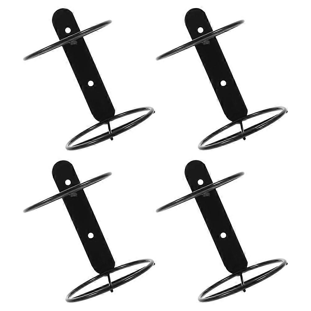 Black Single Holder Wall Mounted Rack for Storage 12Pcs