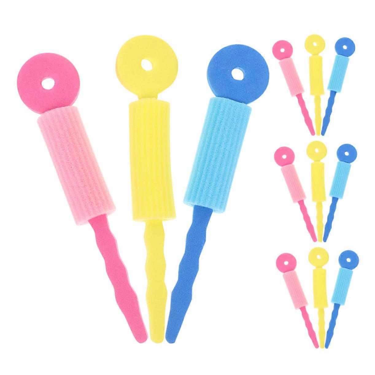 30pcs Heatless Hair Curlers Soft Sponge Rollers for Long Thick Hair Flexible Rods Multiple Styles