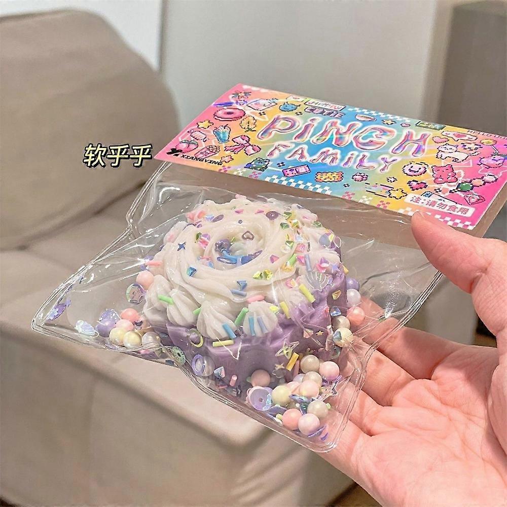 Taba �C jouets �� presser Squishy, jouets alimentaires �� pression r��duite, beignets Kawaii, gaufre, gateau, pincement, jouets anti-Stress