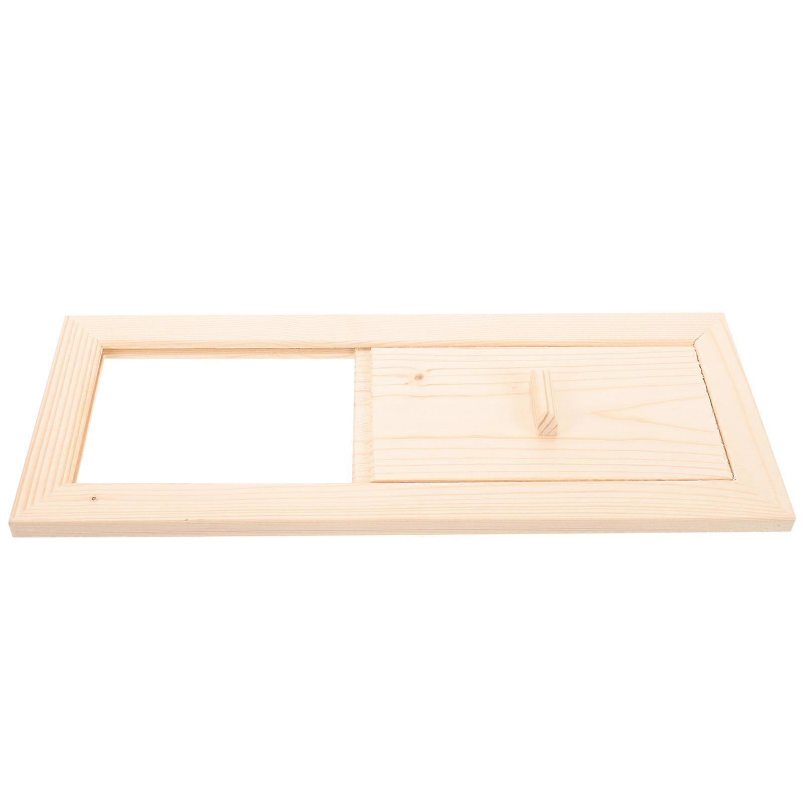 Sauna Ventilation Panel Wooden Sauna Air Vent Opening Window 3Pcs Pack