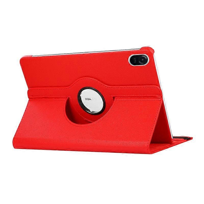 Stylish Case For Ipad Pro 11 11" 2024 & Pro 2025 Red Litchi Texture Rotating