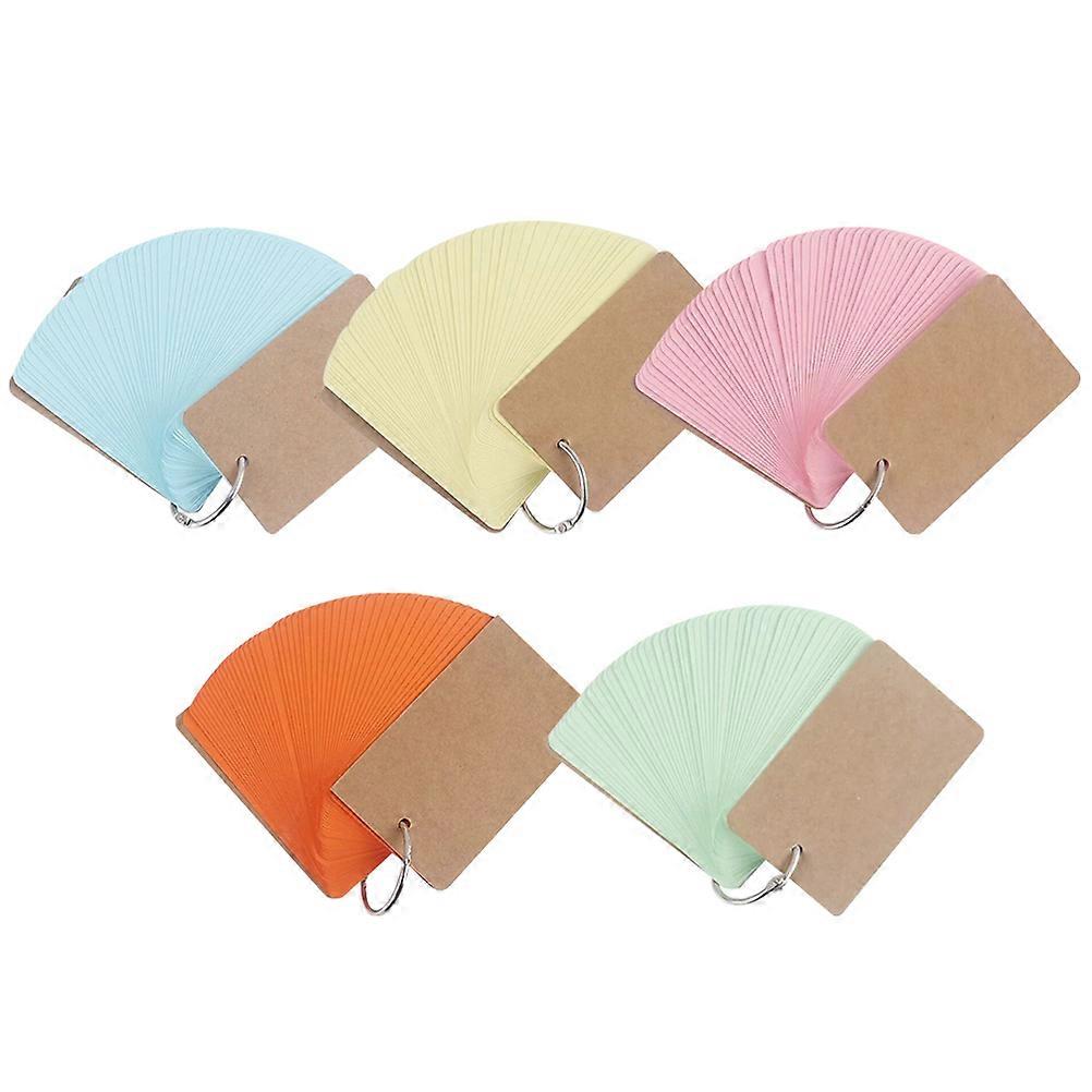 Index Cards 25Pcs with Rings for Learning and Note Taking