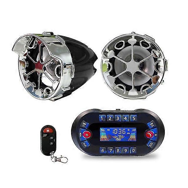 Dc12v 30w Motorcycle Wireless Bluetooth Speaker With Display Support Bluetooth Hands-free, Tf Card, Fm Radio, Phone Charging