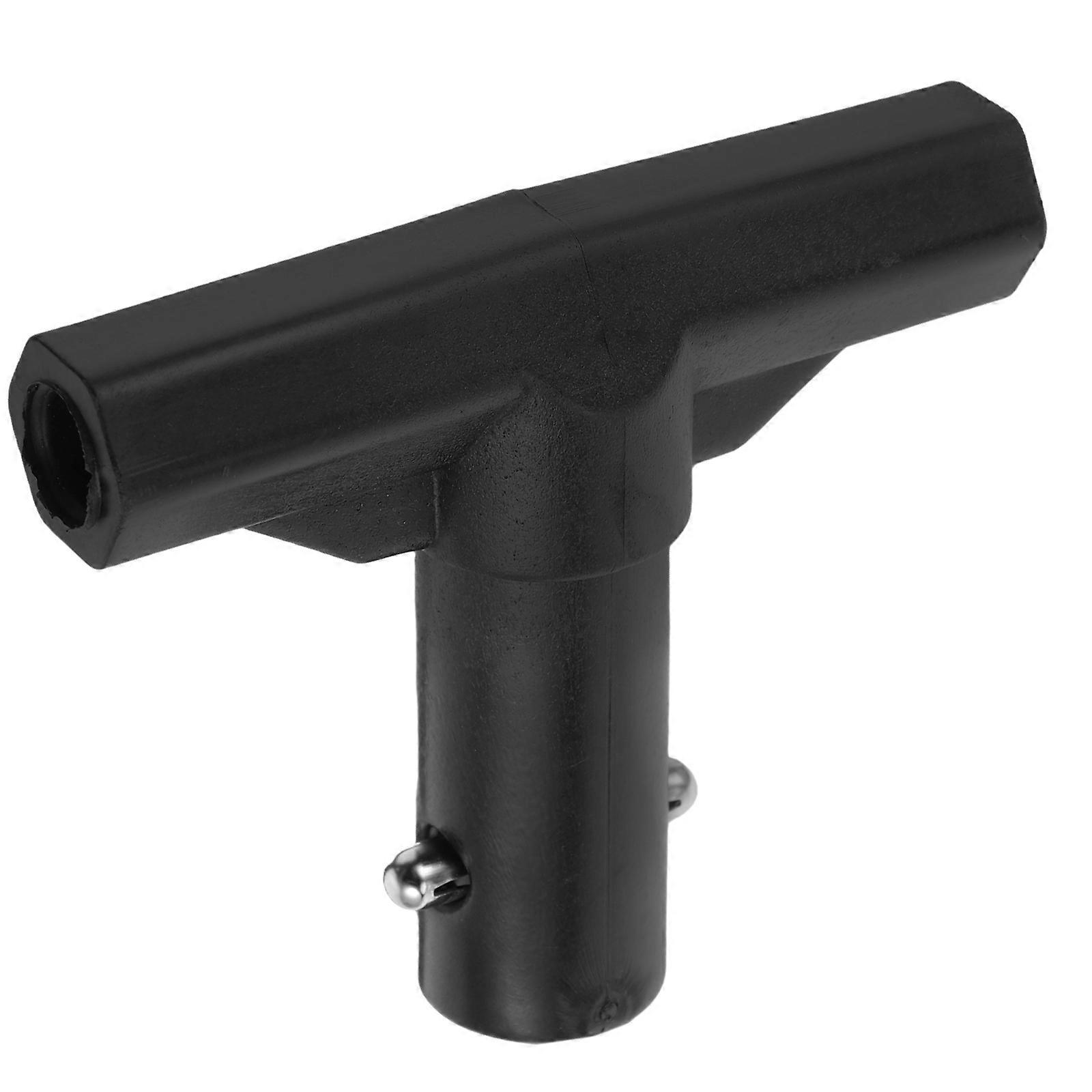 Trampoline T-Shaped Pole Connector for Stability Black PP Material