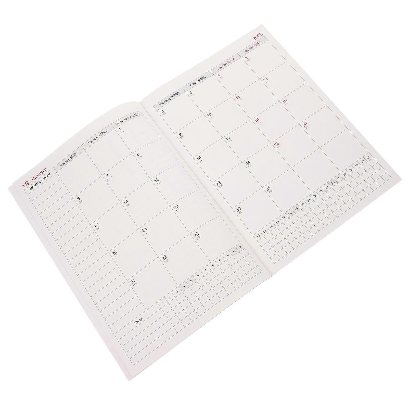 Time Management Schedule Book for Academic Planning Monthly Planner Notepad