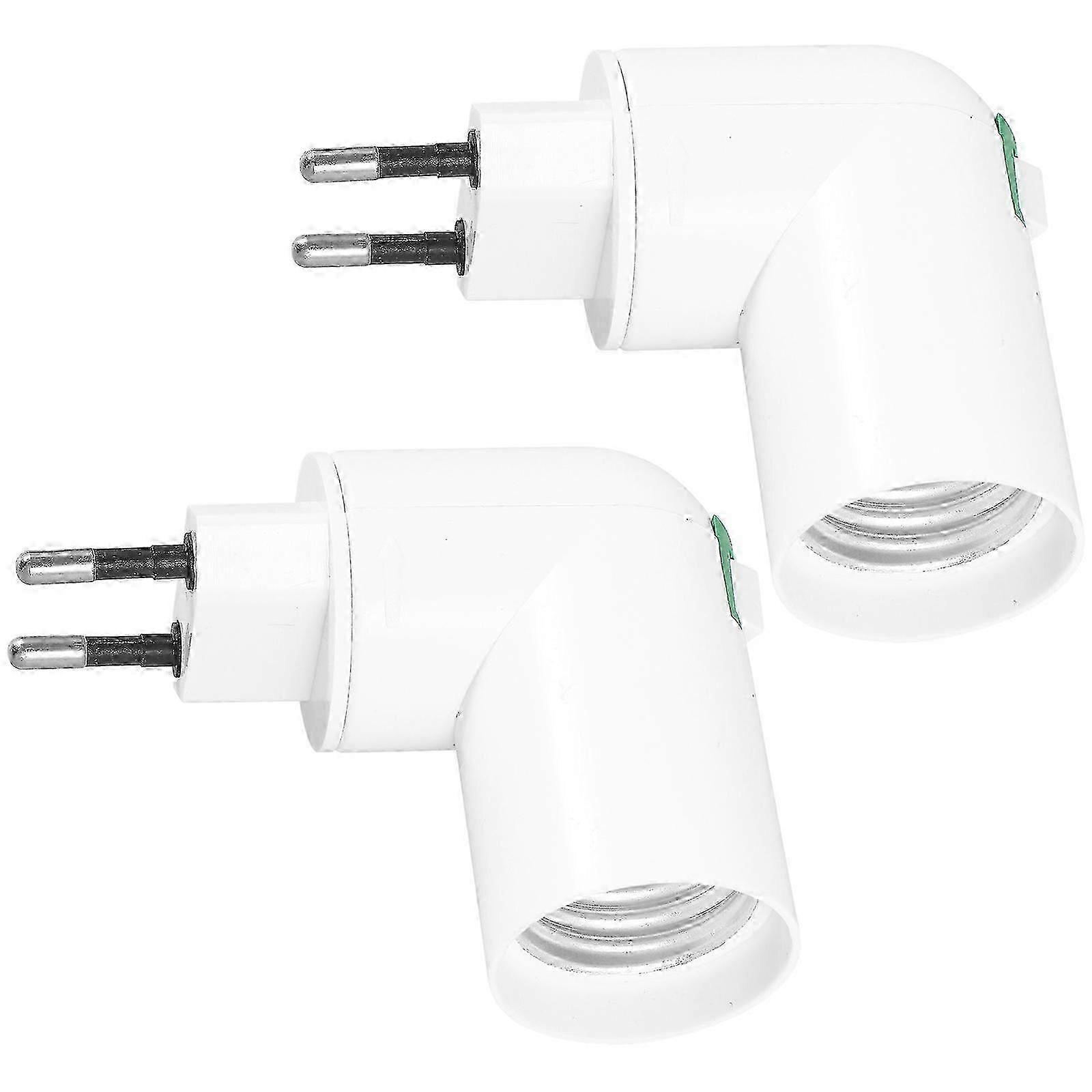 25-26 Light Socket Adapter Plug In Bulb Socket Workshop Utility Room 2Pcs