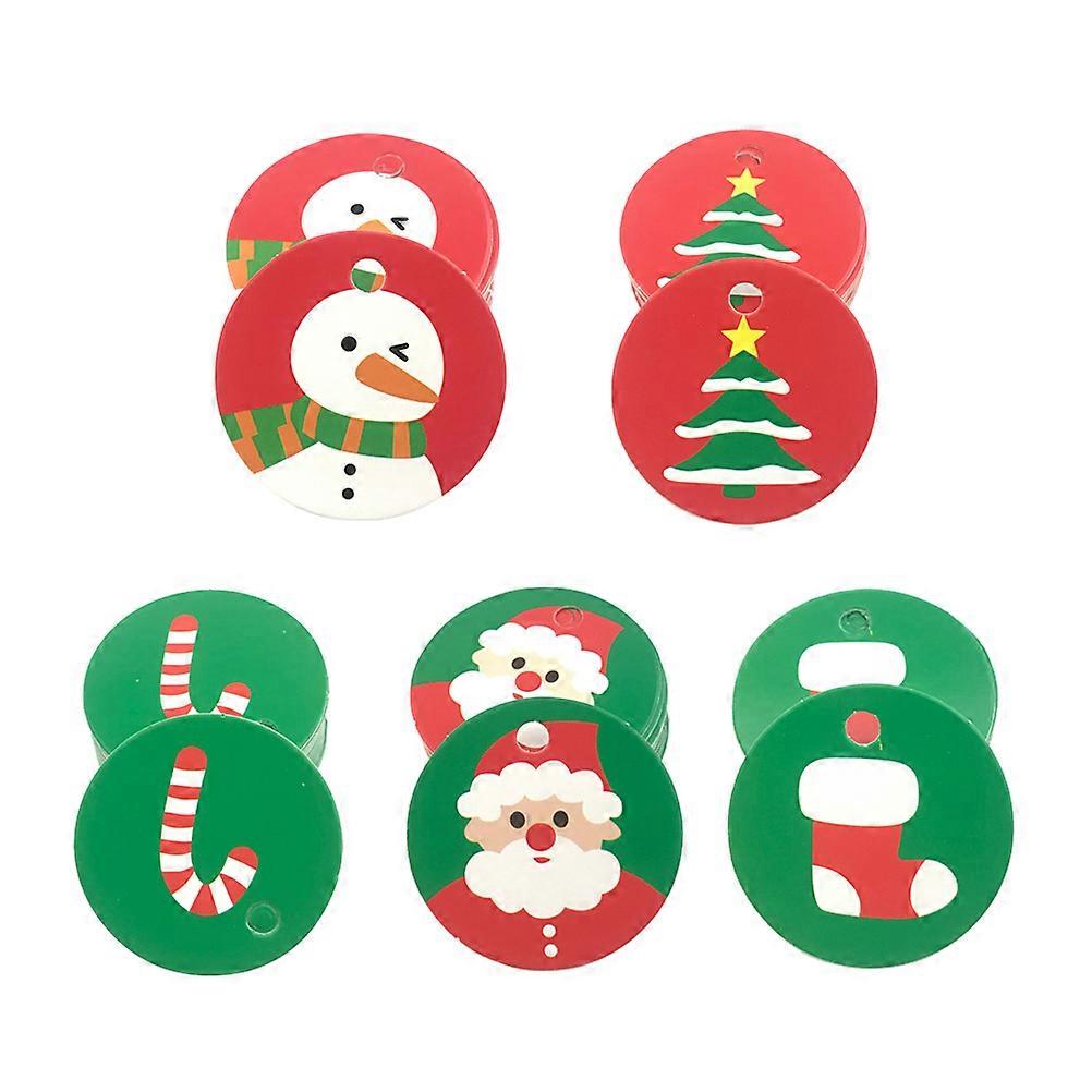Christmas Labels Set for Gift Decoration 100Pcs Assorted Color