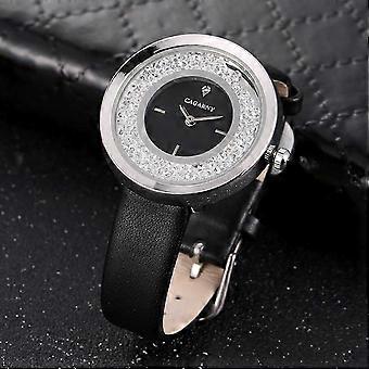 2026 CAGARNY 6878 Waterbestendig modieus dameshorloge met quartz uurwerk en leren band