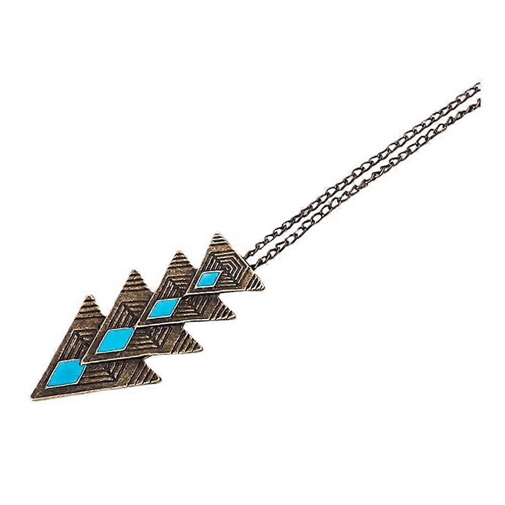 Exaggerated Triangle Necklace Statement Jewelry For Special Occasions 1Pack