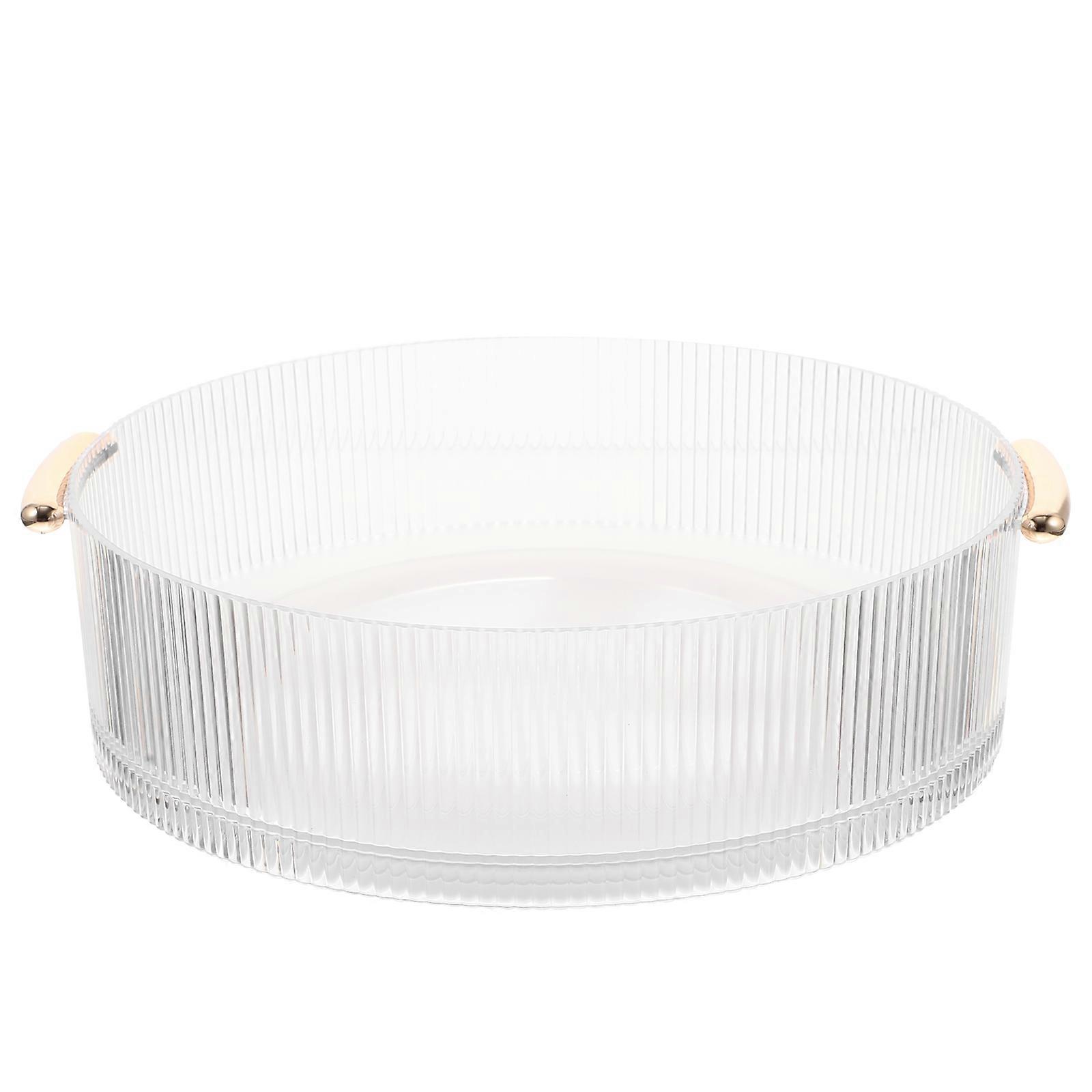 Rotating Turntable Organizer for Cabinet Storage Transparent