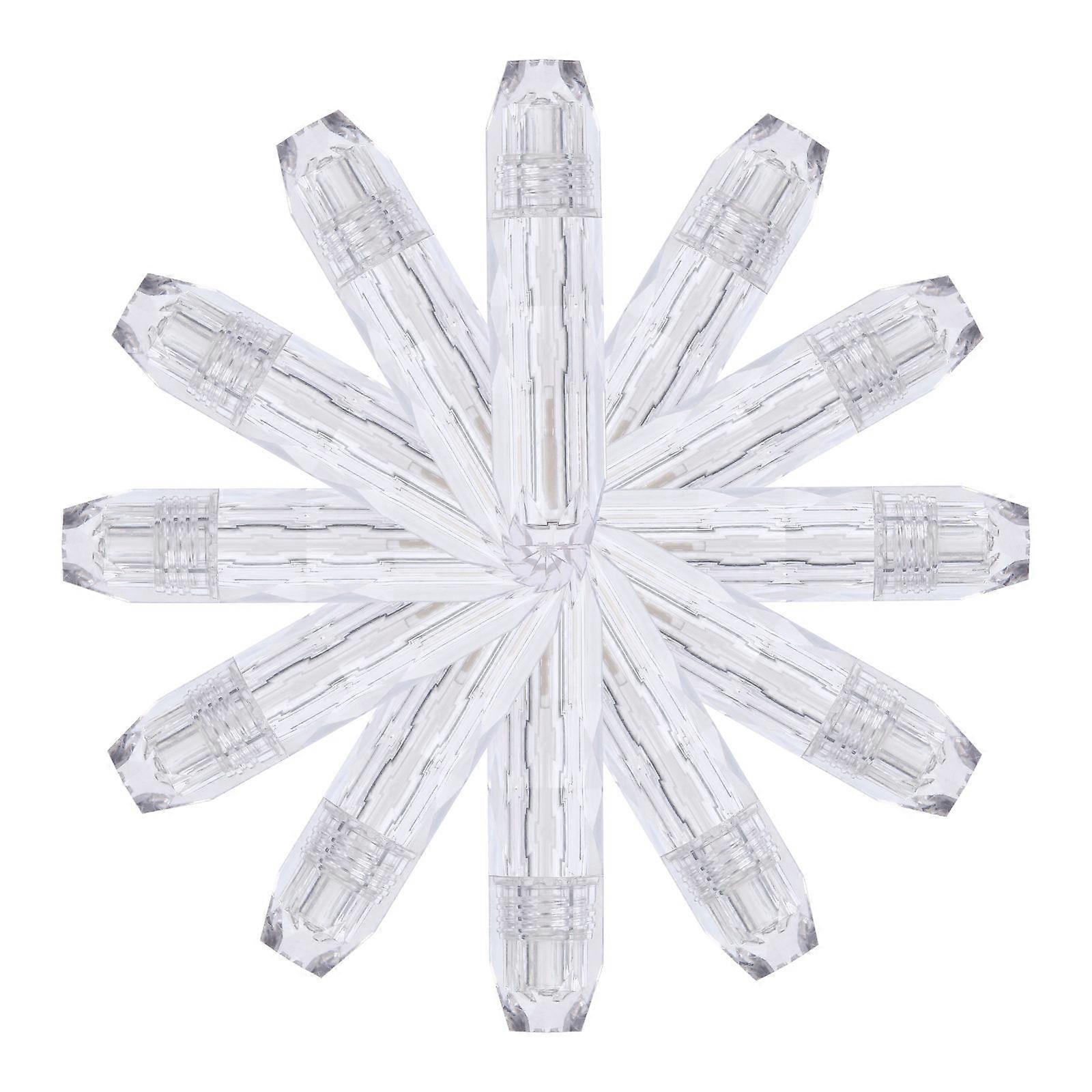 Lip Balm Bottles Clear Plastic for Storage Use 15Pcs Tubes