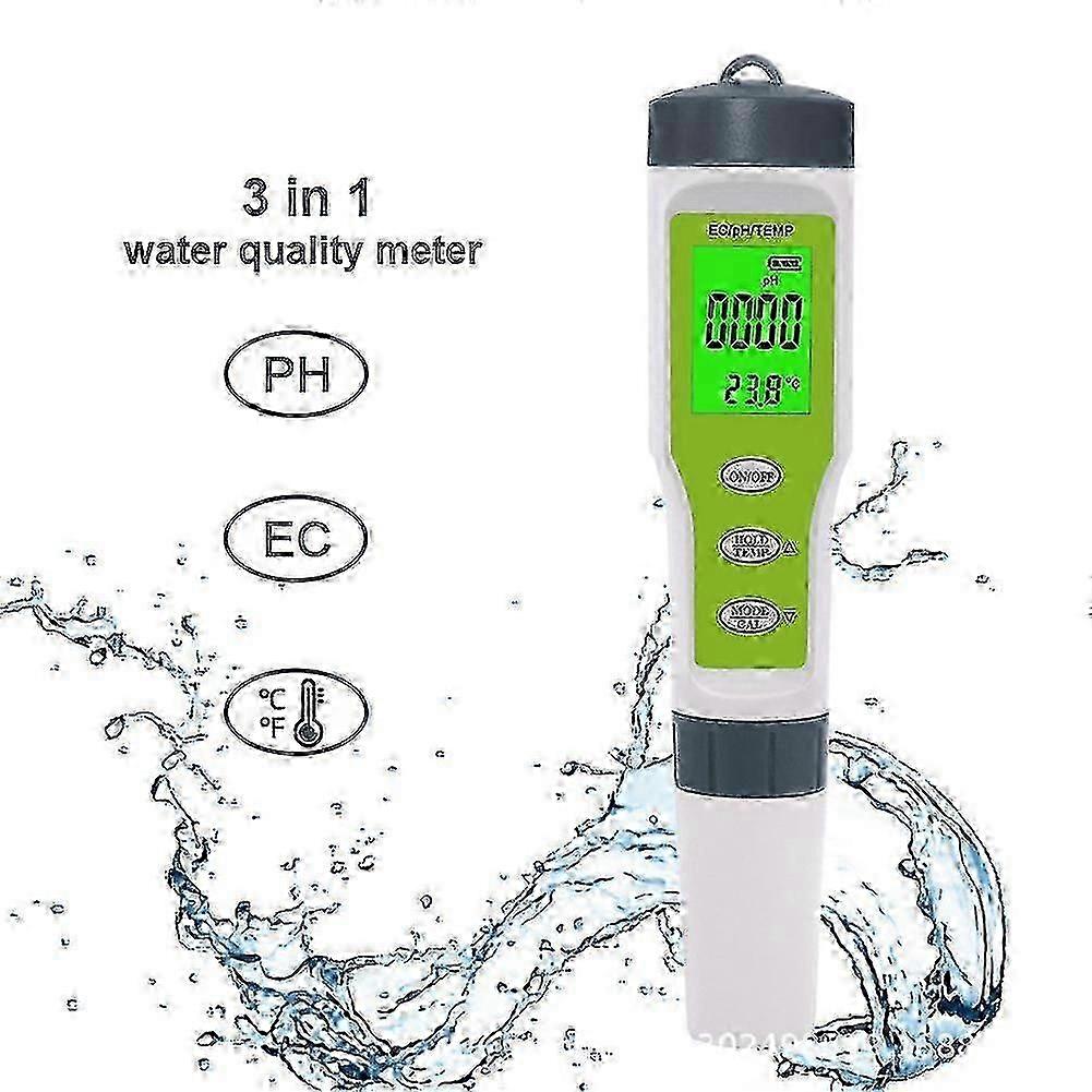 pH and chlorine meter for swimming pool water testing