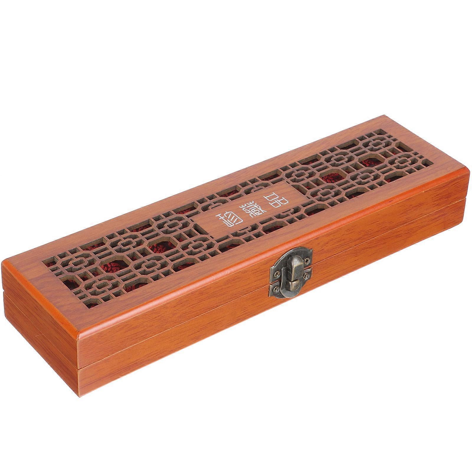 Harmonica Protective Case Wood Harmonica Box for Storage Use 1 Piece